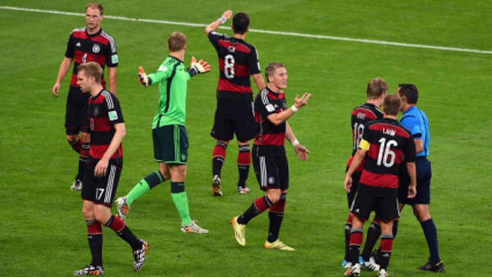 Германия излезе на първо място в класацията за най-много отбелязани голове на финали на Световно първенство