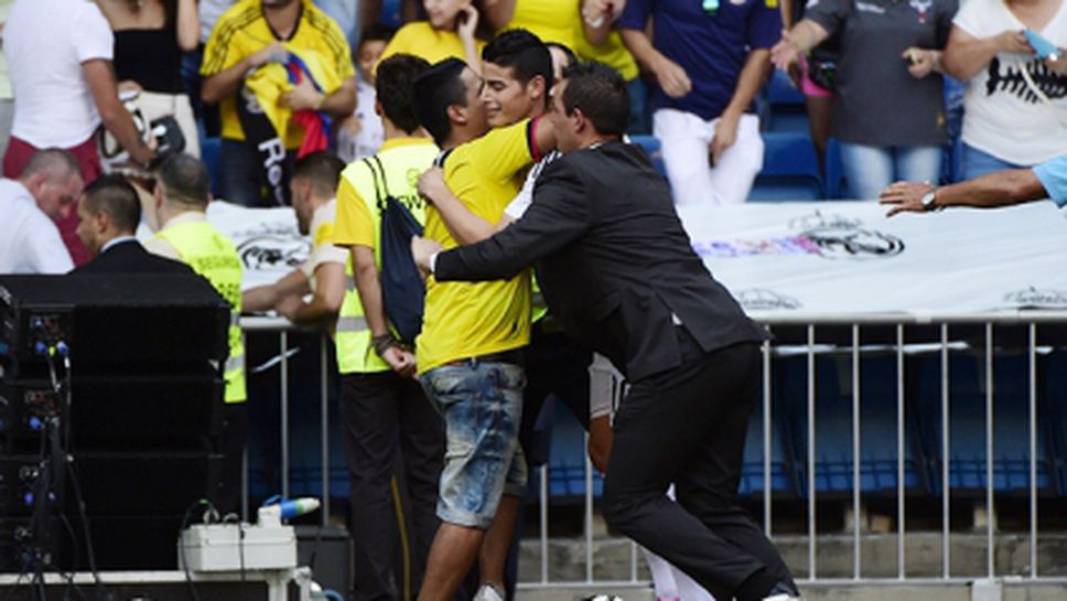 ВИДЕО: Вижте как Хамес спечели сърцата на феновете на Реал