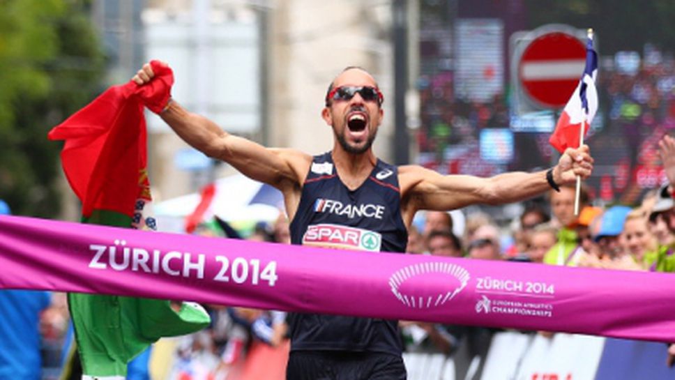 Диниз с трета поредна евротитла на 50 км спортно ходене с нов световен рекорд
