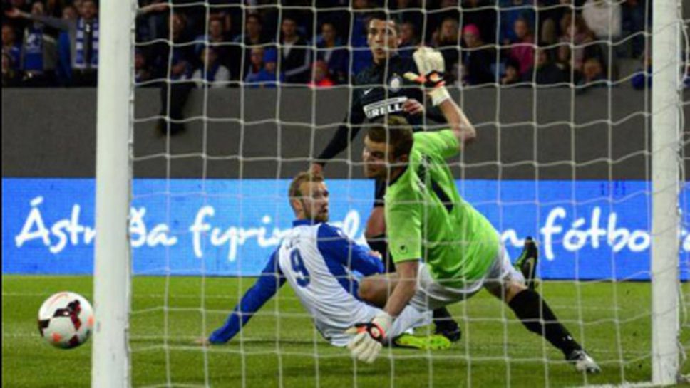 Интер громи исландци в Лига Европа (видео)