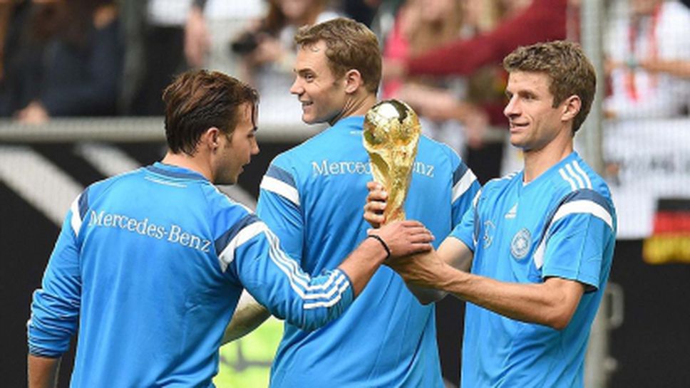 40 000 на тренировка на световния шампион Германия преди мача с Аржентина (видео + снимки)
