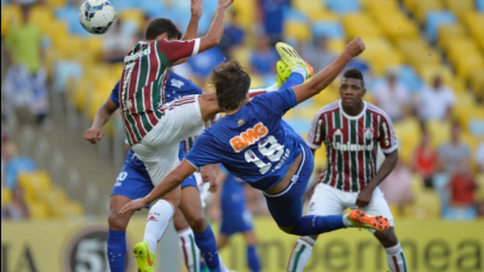 Морено с 10-ия си гол осигури равенство на Крузейро срещу Флуминензе