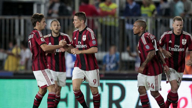 Милан се вдигна от 0:2, Торес откри головата си сметка