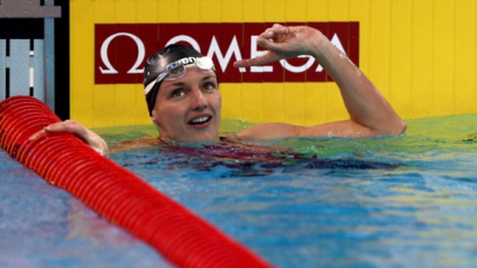 Унгарка постави нов европейски рекорд на 100 метра гръб в 25-метров басейн