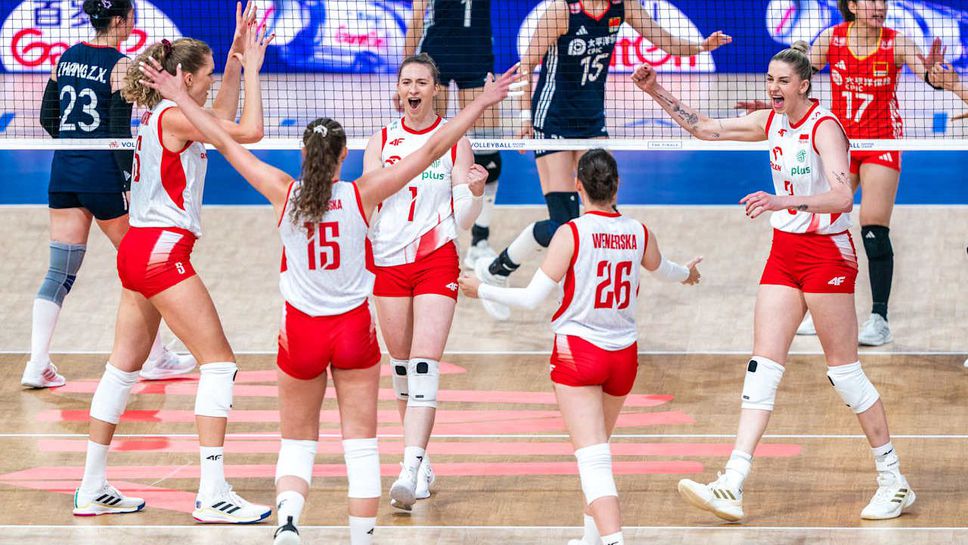Полша пречупи Китай след петгеймова драма и е отново на полуфинал в VNL