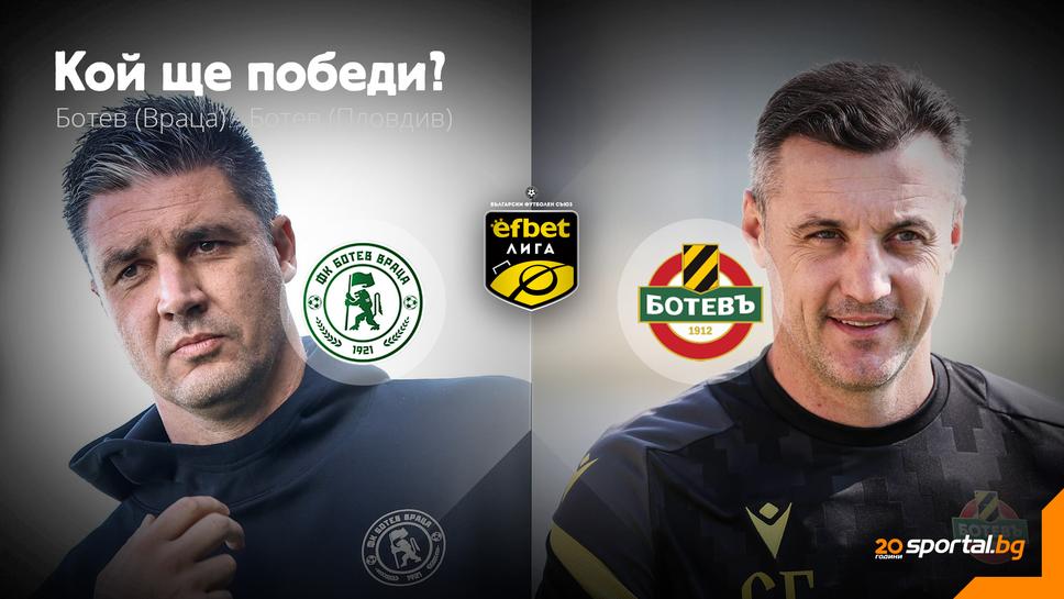 Ботев (Враца) и Ботев (Пловдив) един срещу друг в опит да се върнат на победния път