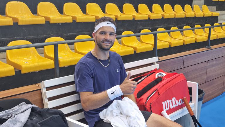 Григор Димитров вече е у дома и тренира за Sofia Open