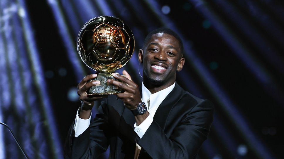 Новият носител на Златната топка Усман Дембеле който бе награден
