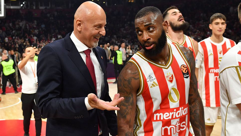 Отборът на Цървена звезда с българския национал Коди Милър Макинтайър се