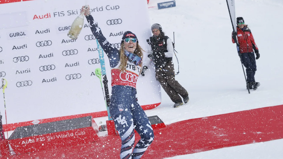 Петкратната носителка на Големия кристален глобус Микаела Шифрин САЩ триумфира