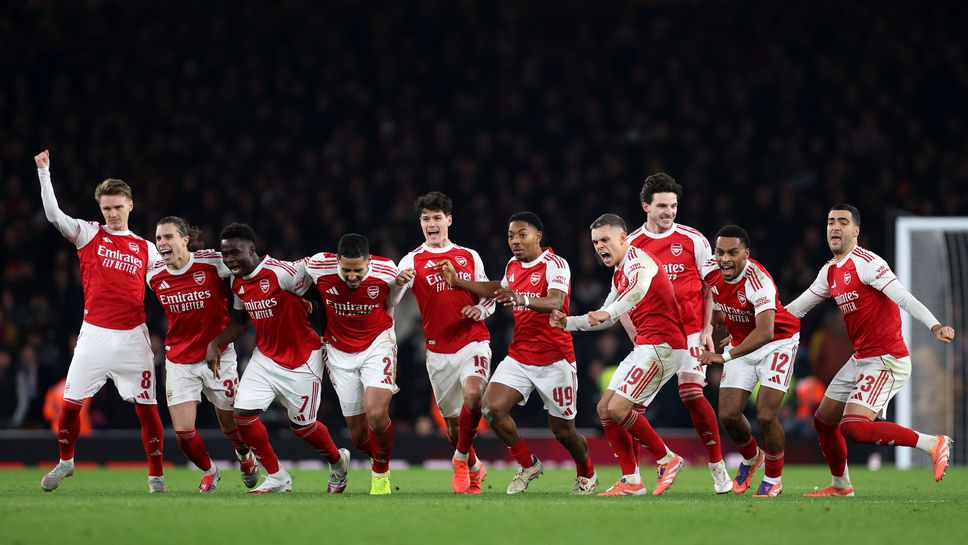 Дузпи пратиха Арсенал на 1/2-финал за "Карабао Къп", защитник провали Кристъл Палас