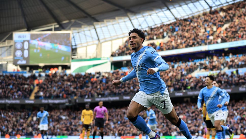 Ман Сити 1:0 Уулвс, Омар Мармуш откри резултата