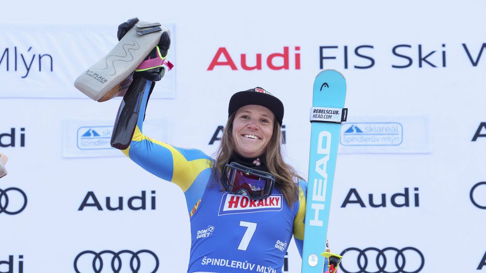 Олимпийската шампионка Сара Хектор Швеция спечели последния гигантски слалом от