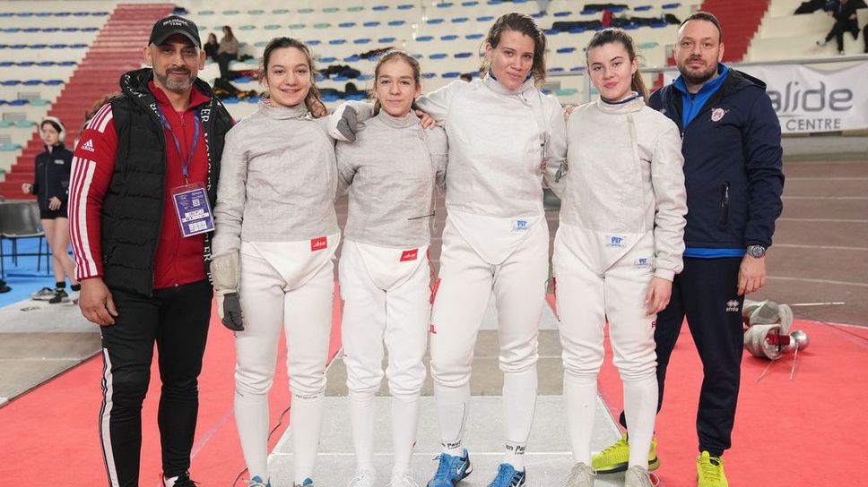 Българският отбор на сабя за кадетки се класира на десето място на ЕП по фехтовка в Италия