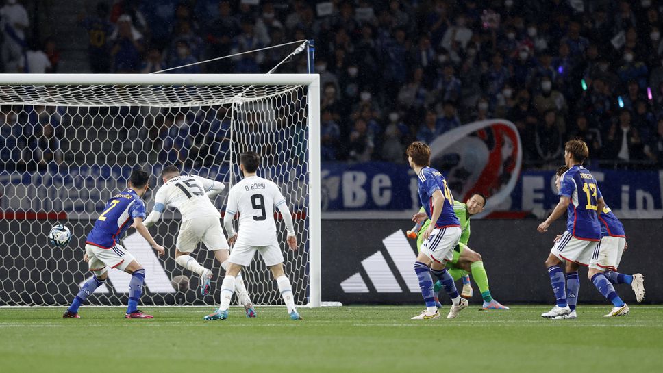 Първият гол на Валверде като капитан на Уругвай не стигна за победа срещу Япония