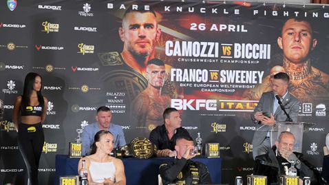  Бойците от BKFC 73 с последна конференция преди борбите във Флоренция 