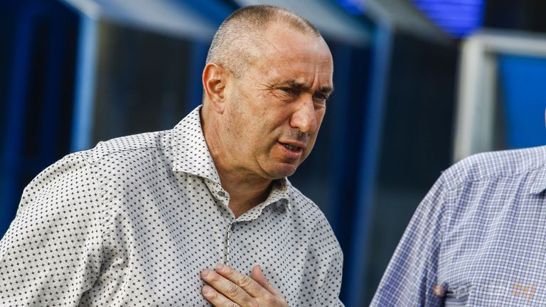 Старши треньорът на Левски Станимир Стоилов говори преди заминаването на