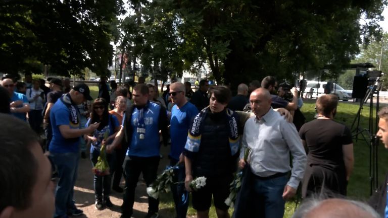 Наско Сираков и Станимир Стоилов пристигнаха на Могилката