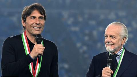 Де Лаурентис за Конте: Ако не се чувства добре в Наполи, по-добре да си тръгне