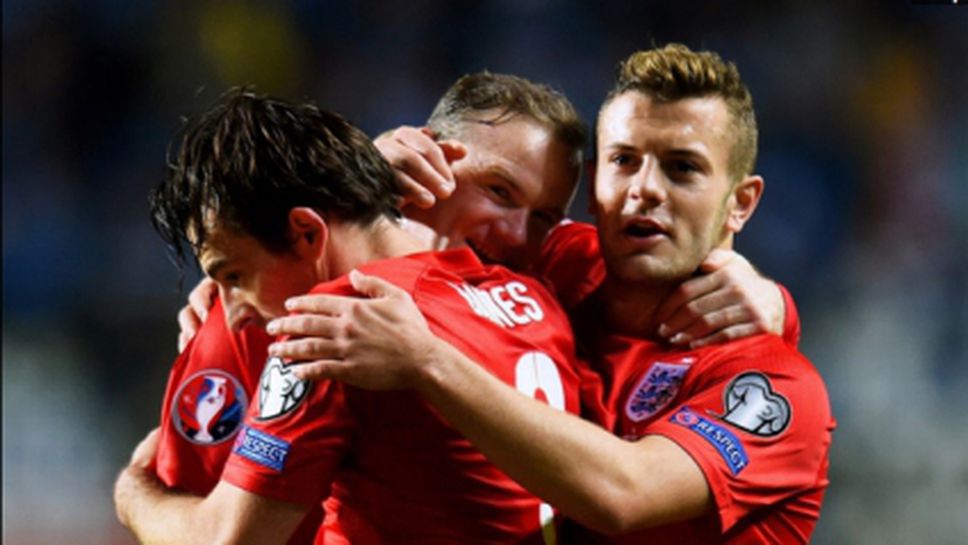 Слаба Англия измъкна три точки от Естония (видео)