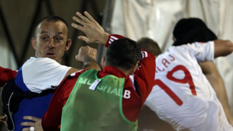 УЕФА ще разследва инцидентите на мача Сърбия - Албания