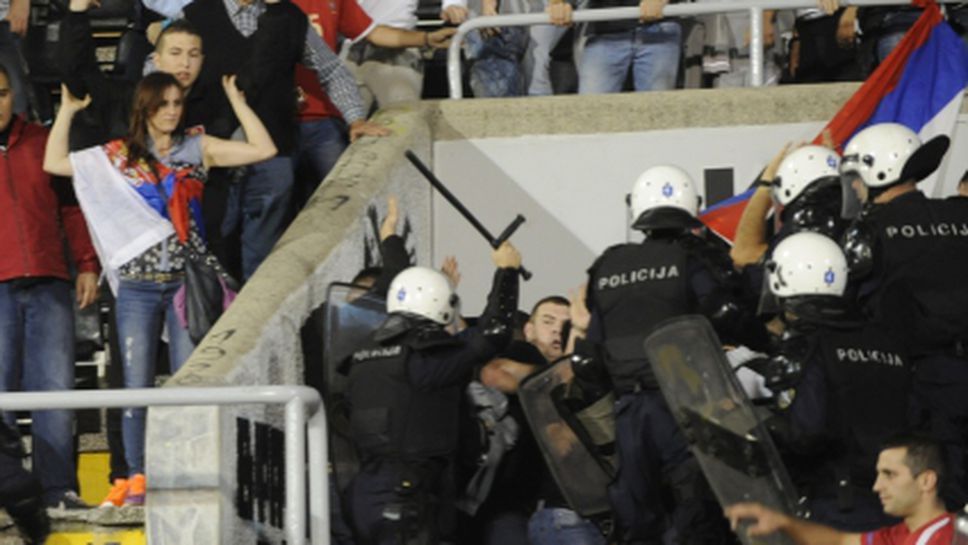 Селекционерът на Албания: Имаше много малко полицаи за такъв мач