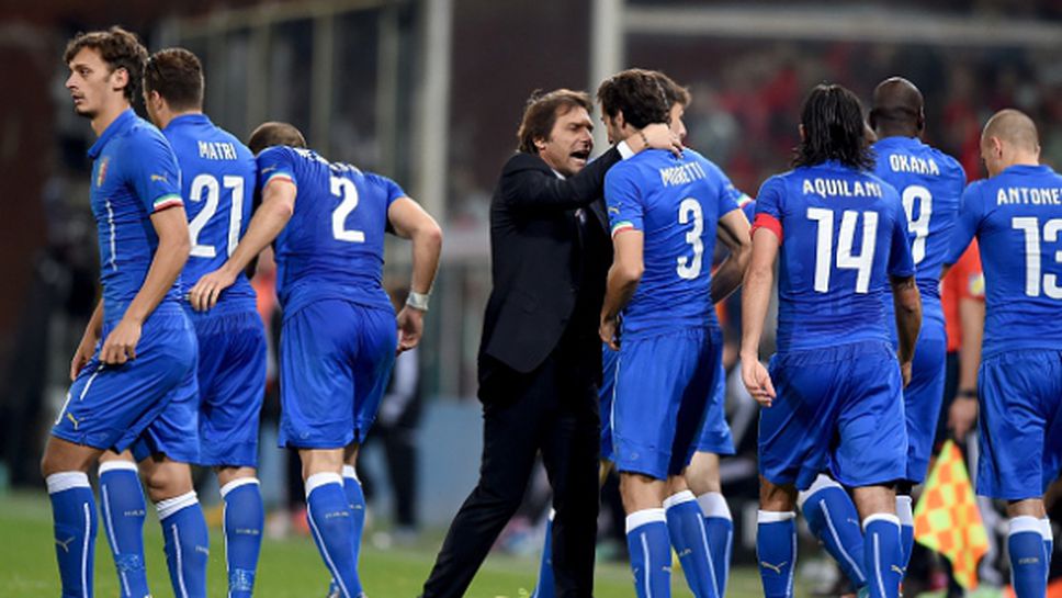 Интервюто с Конте: Италия ще играе и с петима в атака