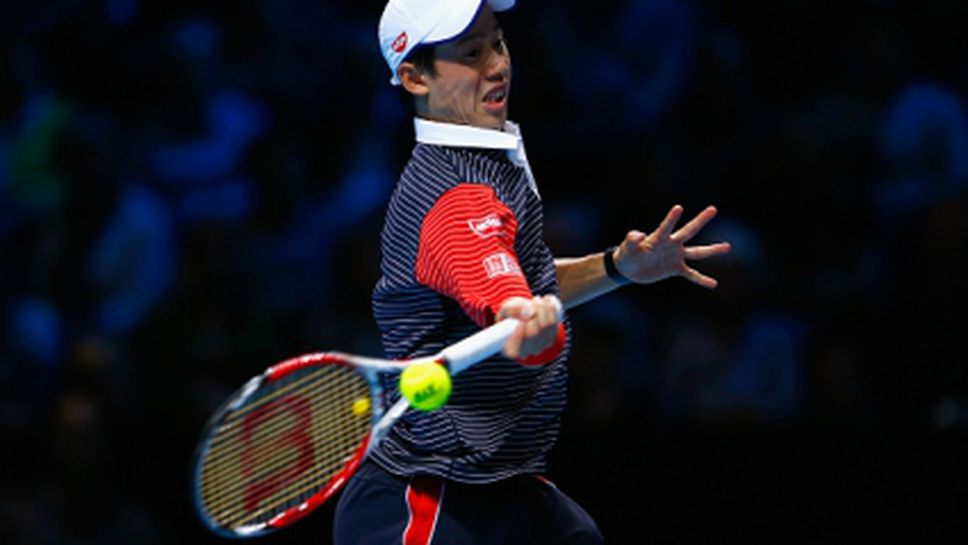 Нишикори класира Федерер и се доближи до 1/2-финалите в Лондон