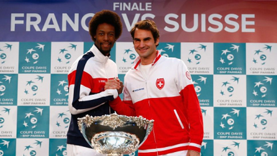 Федерер започва с Монфис на финала за "Купа Дейвис"