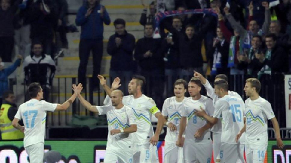 Бивша звезда на Литекс изригна с хеттрик и остави Словения в битката (видео)