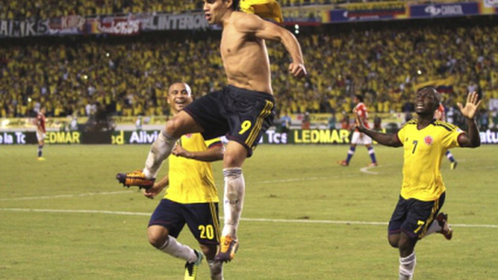 Колумбия възкръсна от 0:3 срещу Чили и се класира на Мондиал 2014