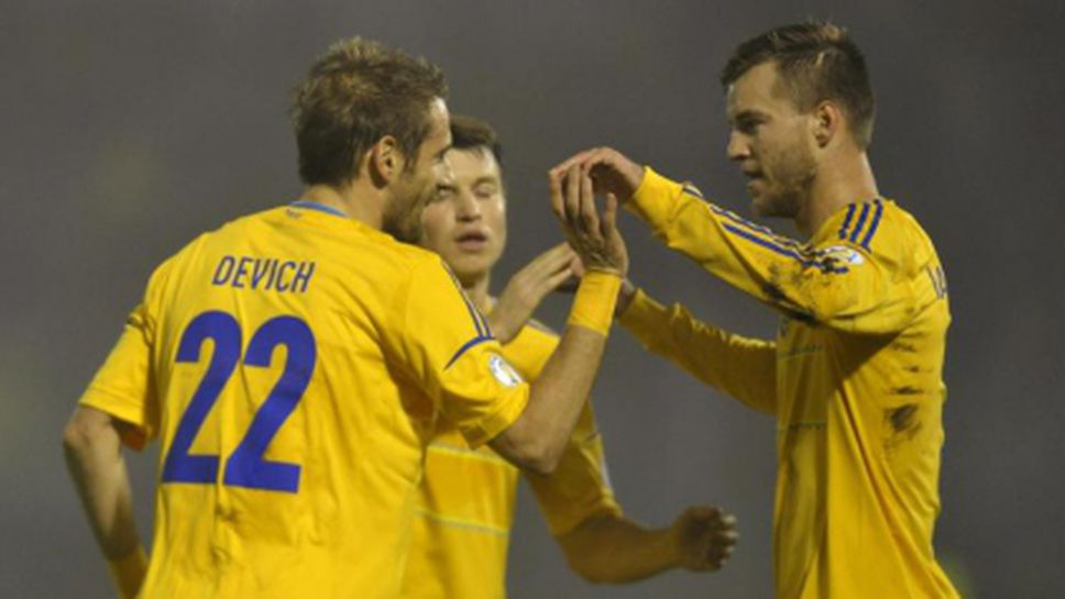 Осем гола в Сан Марино стигнаха на Украйна само за бараж