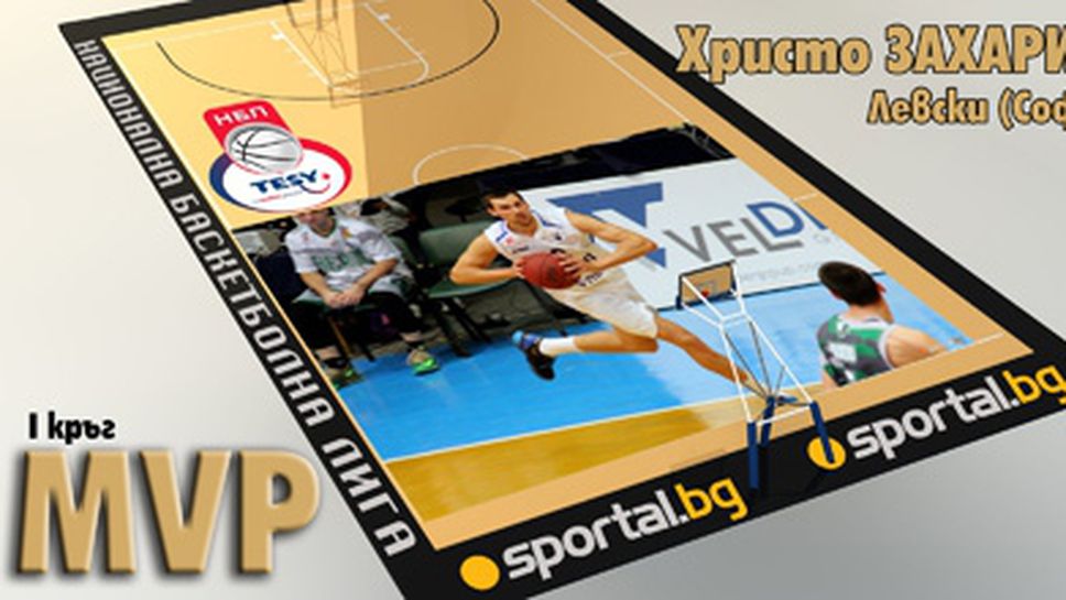 Христо Захариев - MVP на I кръг на TESY НБЛ