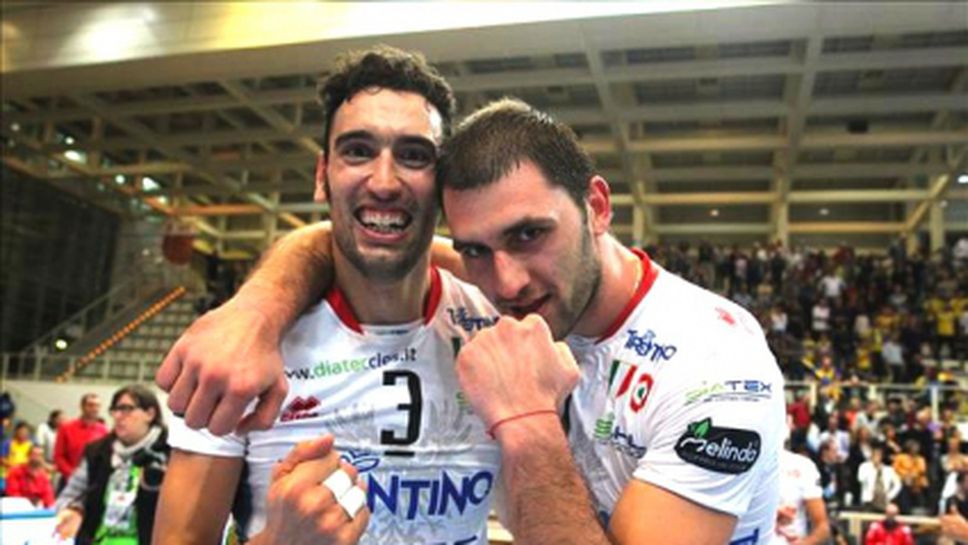 Желязков срещу Соколов в БГ дербито на Италия! Гледайте Равена - Тренто ТУК!!!