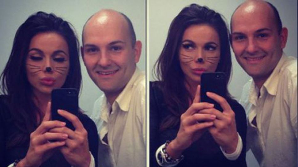 Алисия като коте за Хелоуин