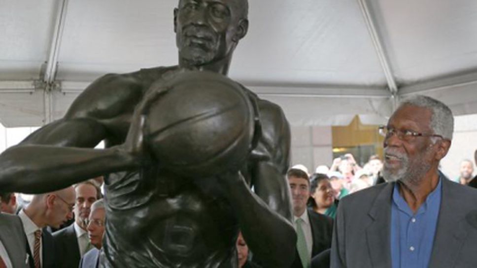 Бил Ръсел се сдоби със статуя в Бостън