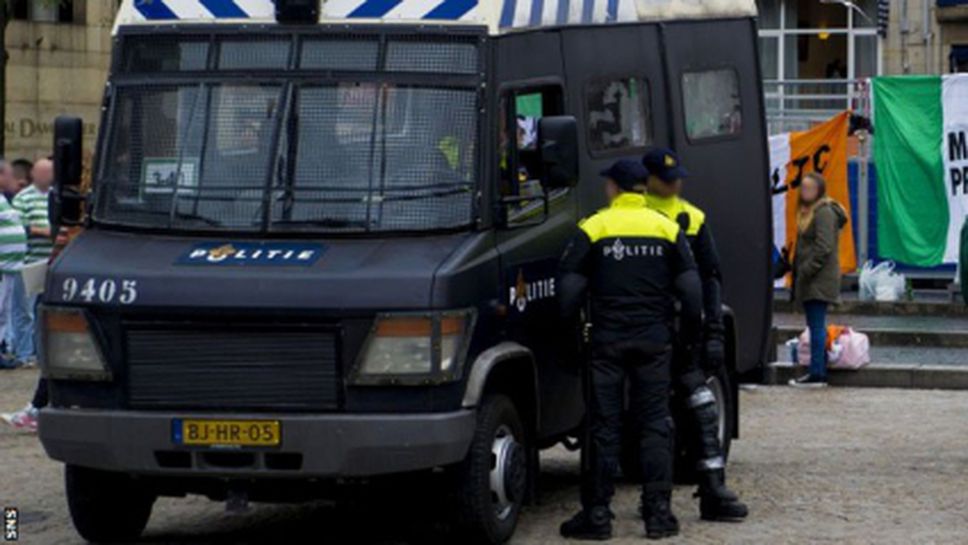 8 полицаи ранени, а 15 арестувани преди Аякс - Селтик
