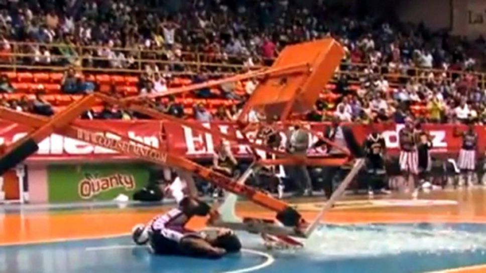 Кош смаза играч на Харлем Глоубтротърс (видео)