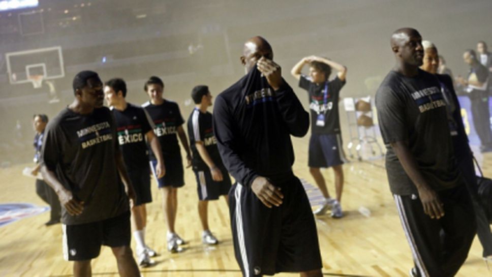 Мач от НБА насрочен за Мексико бе отложен