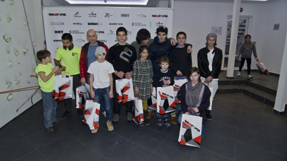 Walltopia раздаде стипендии на най-добрите български деца-катерачи