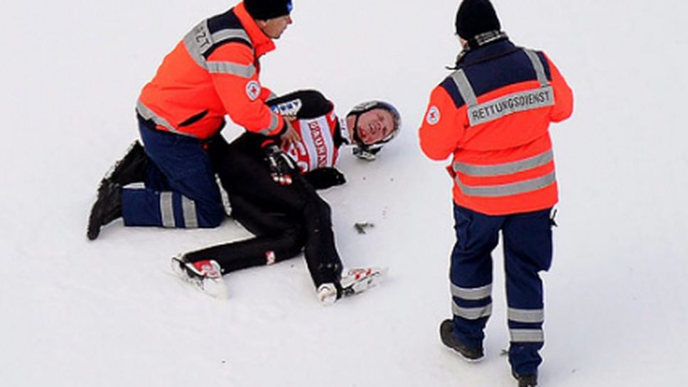 Ужасяващо падане! Закараха Томас Моргенщерн до болница с хеликоптер (ВИДЕО + СНИМКИ)