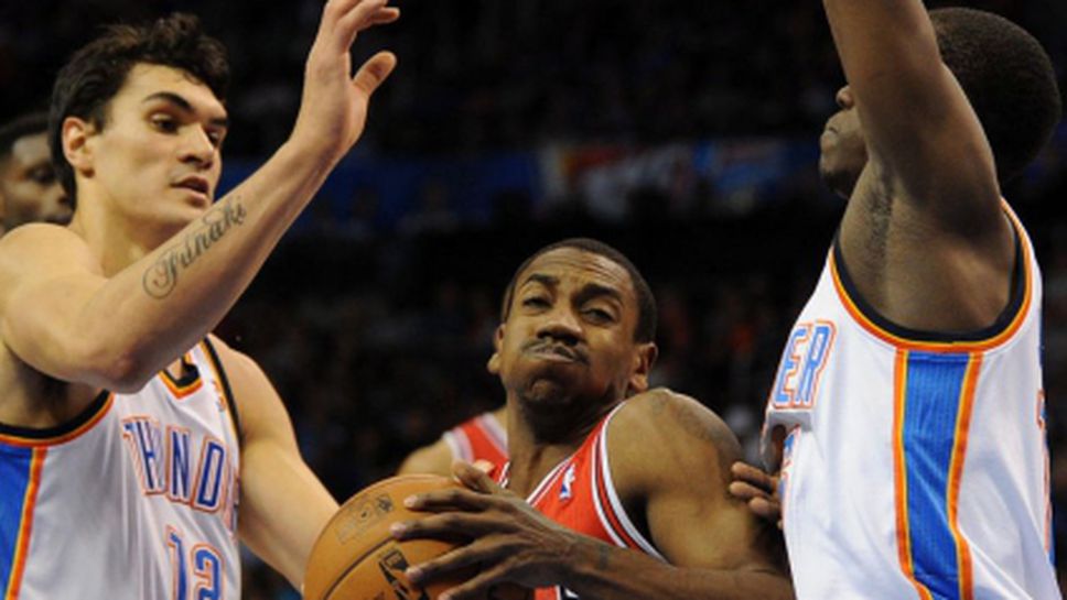 Оклахома с 13 поредна победа у дома, Сан Антонио бие инфарктно