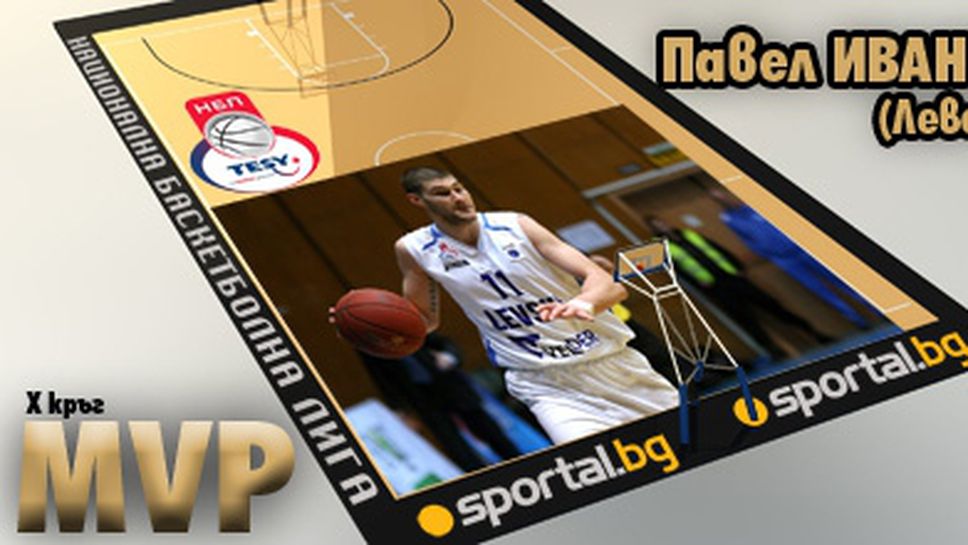 Павел Иванов - MVP на X кръг на TESY НБЛ
