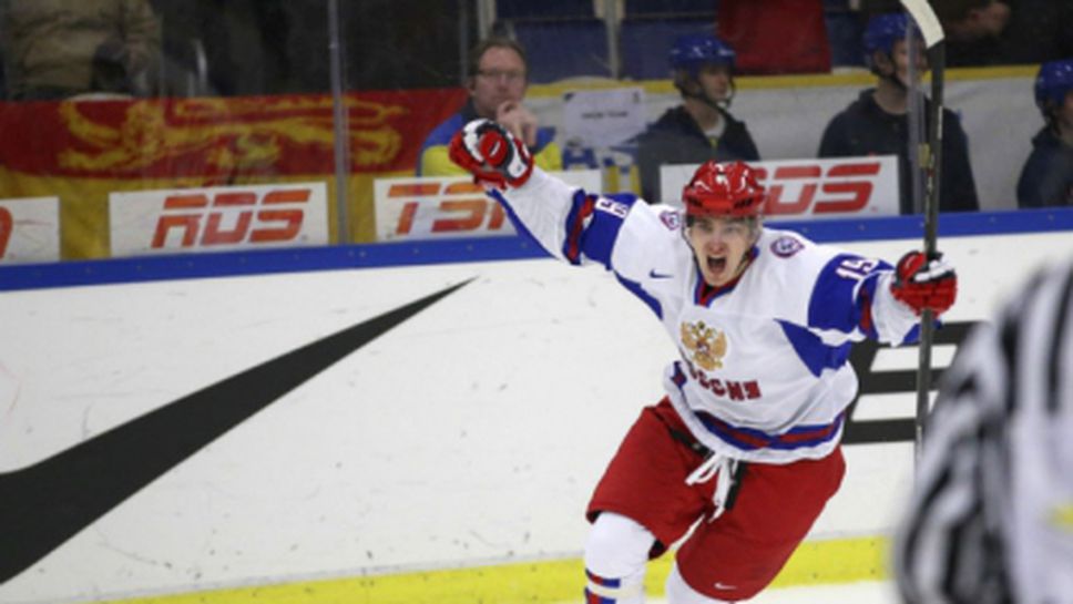 Русия и Финландия се класираха за полуфиналите на СП по хокей на лед за младежи