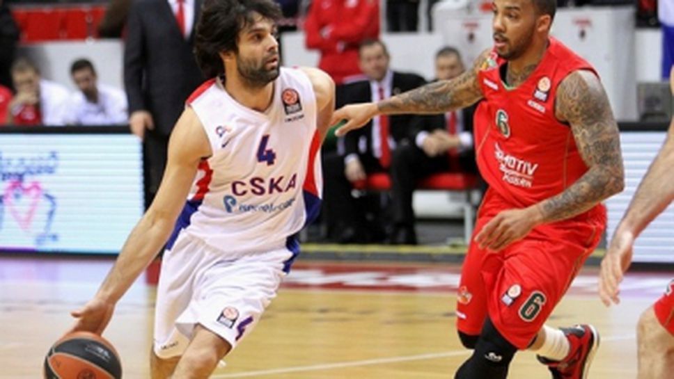 ЦСКА (Москва) спечели руския сблъсък в Евролигата