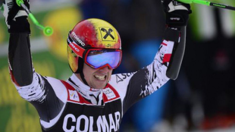 Хиршер поведе след първия манш на слалома в Бормио