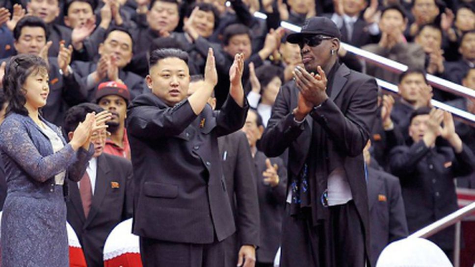 Уникално! Денис Родман пее за ЧРД на Ким Чен-ун (ВИДЕО)