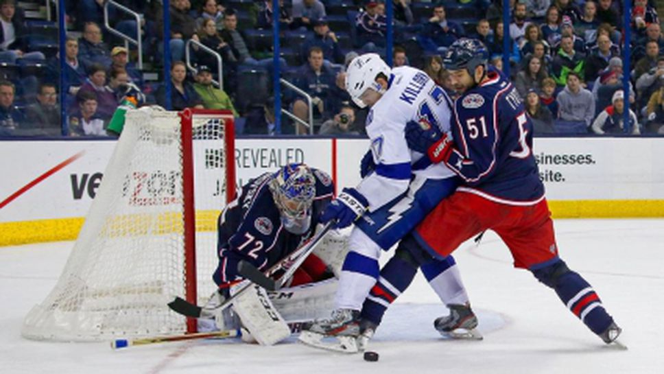 Кълъмбъс победи Тампа Бей с гол преди сирената