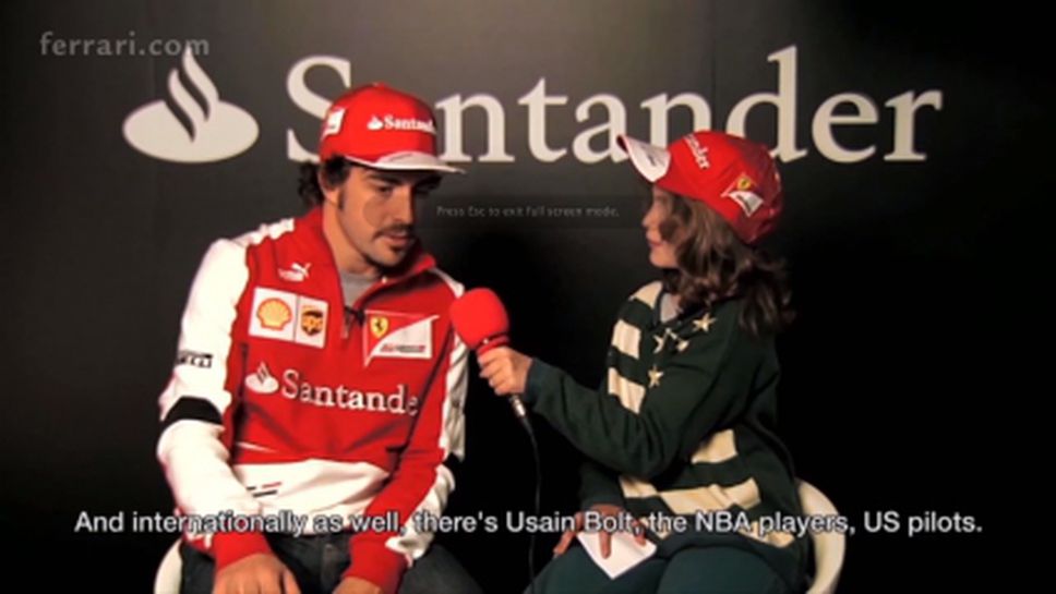 Едно искрено интервю с Алонсо (Видео)
