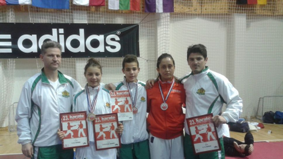 Четири медала за България от турнир по карате